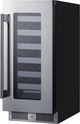 Summit® 1.8 Cu. Ft. Stainless Steel Built-In Wine Cooler-1