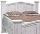 Million Dollar Rustic Frosted White Queen Mansion Panel Bed-1