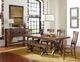 Intercon District Cool Copper Dining Table with Black Base-2