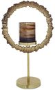 A & B Home Zandros Gold Pillar Candle Holder-1