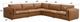 ACME Furniture Brighton 5-Piece Brown Sectional Sofa-1