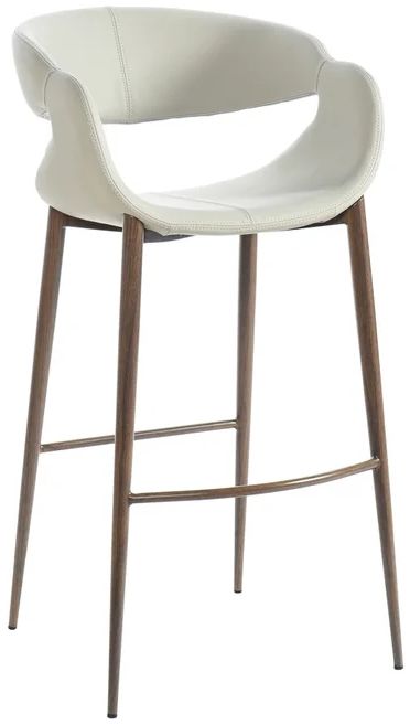 Stylecraft Light Gray/White Bar Stool-3