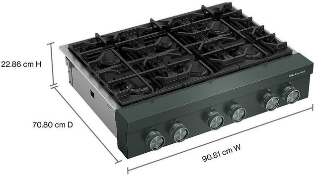 KitchenAid® 36" Juniper Commercial-Style Gas Rangetop-3
