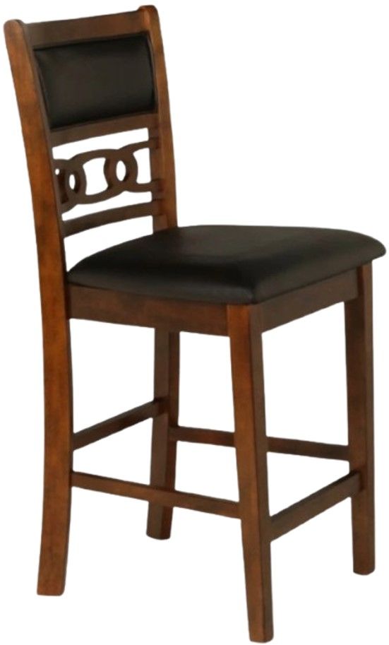 New Classic® Home Furnishings Gia Black/Brown Counter Height Dining Chair-0