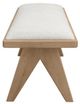 Modus Furniture Sumire Ginger/Natural Upholstered Bench-3