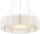 Currey & Company Ancroft White/Contemporary Silver Leaf Chandelier-0