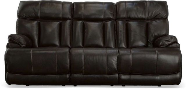 Flexsteel® Clive Brown Power Reclining Sofa with Power Headrests and Lumbar-1