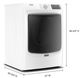 Maytag® 7.3 Cu. Ft. White Front Load Gas Dryer-3