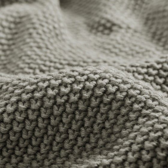 Olliix by INK+IVY Bree Knit Charcoal Full/Queen Blanket-1
