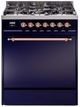 Ilve® Nostalgie II Series 30" Midnight Blue Pro Style Dual Fuel Range-0
