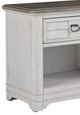American Woodcrafters Meadowbrook Sand/Whitewash 1-Drawer Nightstand-1