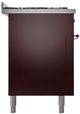 Ilve® Nostalgie II Series 60" Burgundy Pro Style Dual Fuel Range-2
