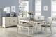 Homelegance® Granby Antique White Dining Table with Rosy Brown Top -3