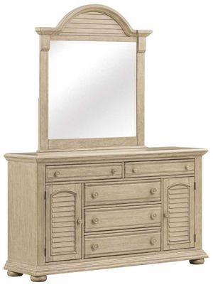 Liberty Furniture Summer House Sand Dune Dresser and Mirror