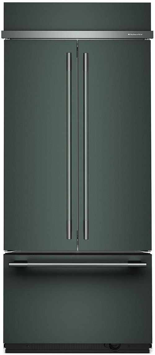 KitchenAid® 36" 20.8 Cu. Ft. Juniper Built In French Door Refrigerator with Platinum Interior-0