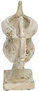 A & B Home Distressed White Pedestal Vase-4
