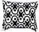 A & B Home Black/White 20" Throw Pillow-0