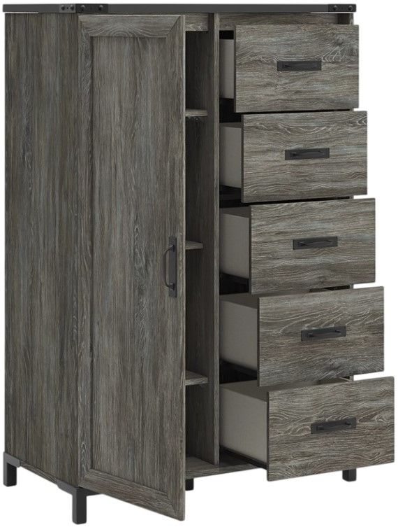 Signature Design by Ashley® Frandern Gray Dressing Chest-2