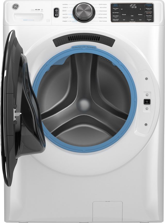 GE® 5.0 Cu. Ft. White Front Load Washer-1