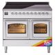 Ilve® Nostalgie II Noblesse 40'' Custom RAL Color Pro Style Induction Range with Chrome Trim-0