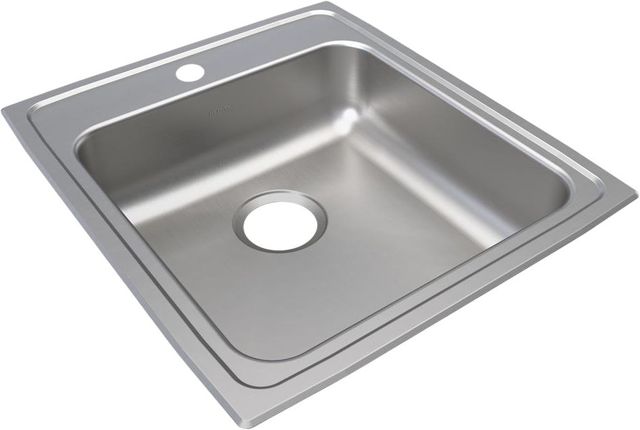 Elkay Lustertone® Classic Lustrous Satin 19-1/2" x 22" x 6" OS4-Hole Single Bowl Drop-In ADA Sink-0