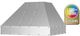 BlueStar® Designer Series Hampton 30'' Custom Color Match Paint Wall Mounted Range Hood-0