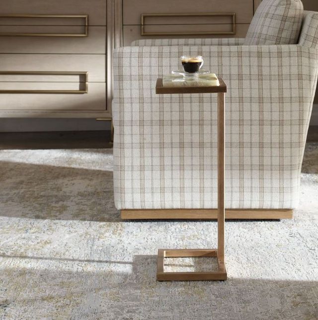 Uttermost® Gamora Antique Gold Marble Drink Table-2