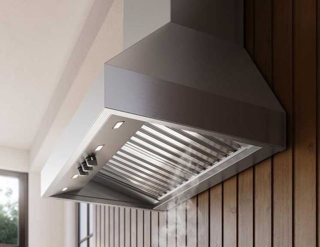 Falmec Pyramid Pro 30" Scotch Brite Stainless Steel Wall Mounted Range Hood-2