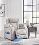 Signature Design by Ashley® Boyington Gray Power Recliner with Adjustable Headrest-4