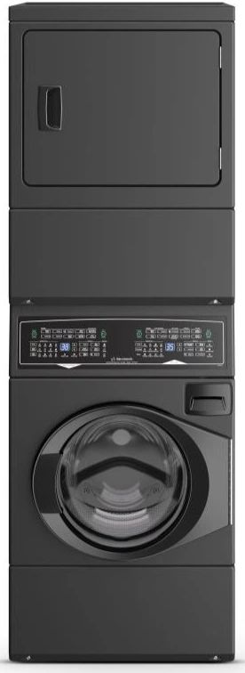 Huebsch® Matte Black Electric Laundry Center, 3.5 Cu. Ft. Washer, 7 Cu. Ft. Dryer-0