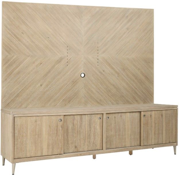 aspenhome® Maddox Biscotti 80" TV Console with Backer-0