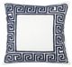 A & B Home Blue/White 20" Throw Pillow-0