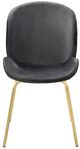 ACME Furniture Chuchip 2-Piece Gray/Gold Side Chair Set-1
