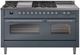 Ilve® Nostalgie II Series 60" Blue Grey Pro Style Dual Fuel Range-0