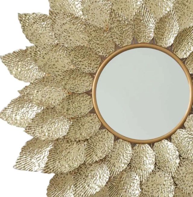 Classy Art Chrome/Gold Wall Mirror-1