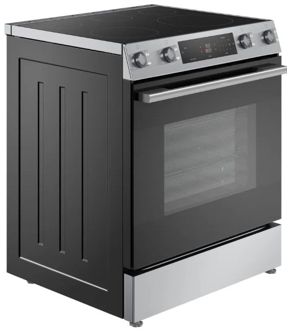 Bosch® 100 Series 30" Stainless Steel Slide-In Electric Range-2