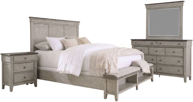 Liberty Furniture Ivy Hollow 4-Piece Dusty Taupe/Weathered Linen California King Storage Bedroom Set-0