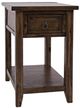 Jofran Inc. Bakersfield Brown Power Chairside Table-1