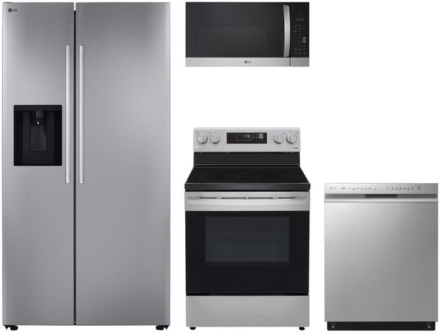 LG 4 Piece Stainless Steel Electric Kitchen Package-0