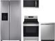 LG 4 Piece Stainless Steel Electric Kitchen Package-0