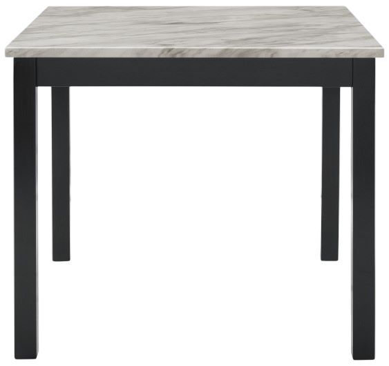 New Classic® Home Furnishings Celeste 5-Piece Marble Top Counter Dining Set with Black Base-2