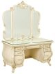 Michael Amini® Platine De Royale Champagne Vanity Desk and Mirror-0