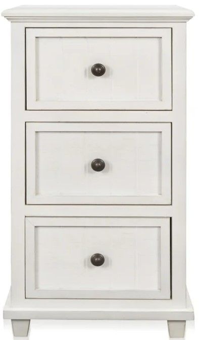 StyleCraft Eggshell 3-Drawer Side Table-0