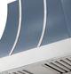 AGA Cascade 36" Stone Blue Wall Mounted Range Hood  with Polished Chrome Trim-1