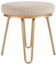 Olliix by INK+IVY Tan/Gold Beverly Round Stool-1
