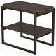 Sunny Designs™ Tyler French Brown Chairside Table with Black Metal Frame-0