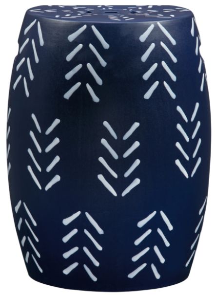 Signature Design by Ashley® Genemore Navy/White Stool-1