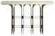 Caracole® Nexus Green Stone Top Console Table with Brushed Gold Base-1