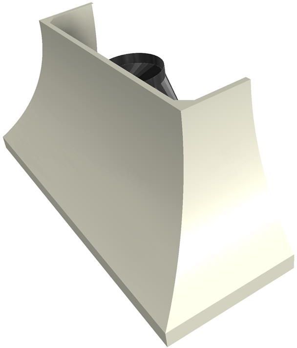 Vent-A-Hood® Designer Series 66" Biscuit Wall Mounted Range Hood-1