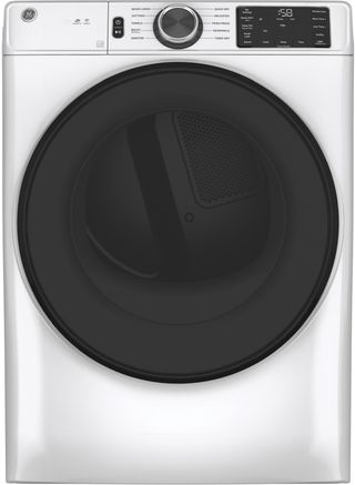 GE® 7.8 Cu. Ft. White Smart Front Load Electric Dryer